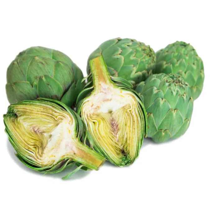 Detalle de alcachofas abiertas (calidad)